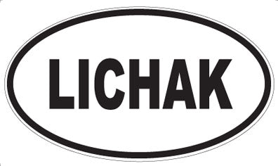 LICHAK - Oval Sticker
