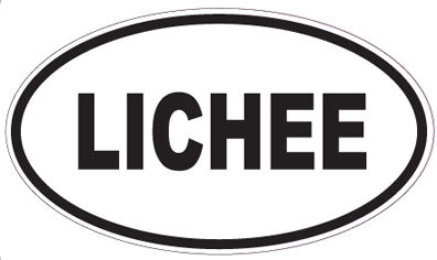 LICHEE - Oval Sticker