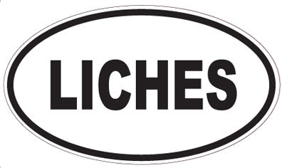 LICHES - Oval Sticker