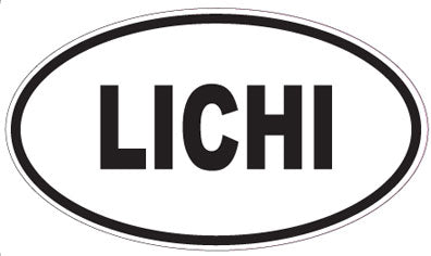 LICHI - Oval Sticker