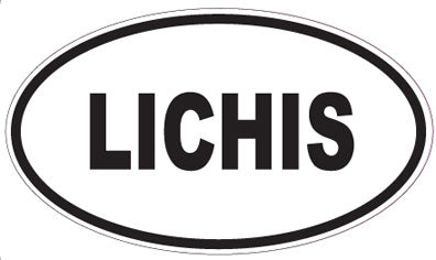LICHIS - Oval Sticker