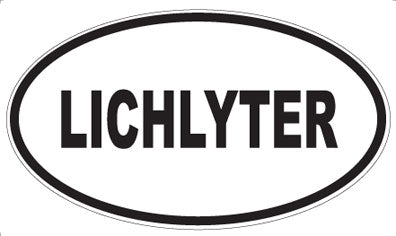LICHLYTER - Oval Sticker