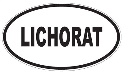LICHORAT - Oval Sticker