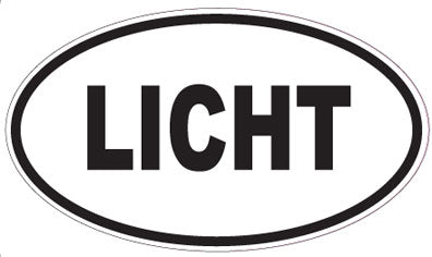 LICHT - Oval Sticker