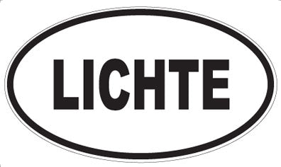 LICHTE - Oval Sticker