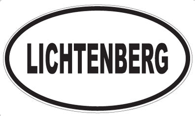 LICHTENBERG - Oval Magnet