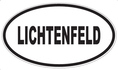 LICHTENFELD - Oval Sticker