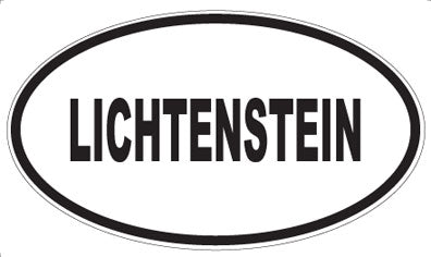 LICHTENSTEIN - Oval Magnet