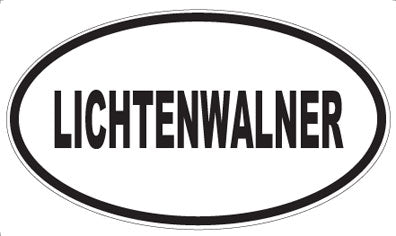LICHTENWALNER - Oval Sticker