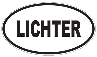 LICHTER - Oval Magnet
