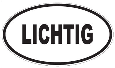 LICHTIG - Oval Magnet