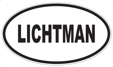 LICHTMAN - Oval Magnet