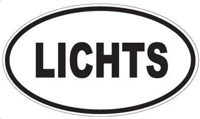 LICHTS - Oval Sticker