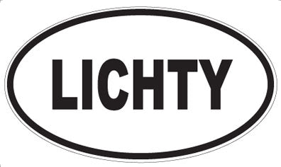 LICHTY - Oval Magnet