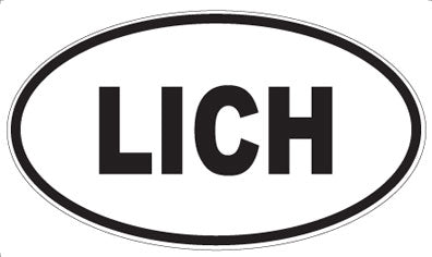 LICH - Oval Magnet