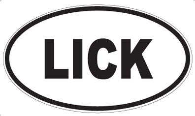 LICK - Oval Sticker