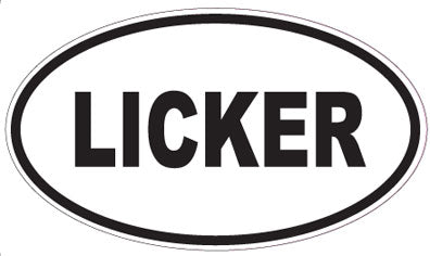 LICKER - Oval Sticker
