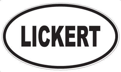 LICKERT - Oval Sticker