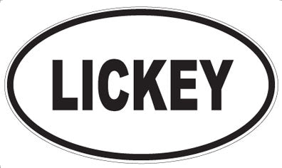 LICKEY - Oval Sticker