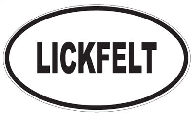 LICKFELT - Oval Sticker