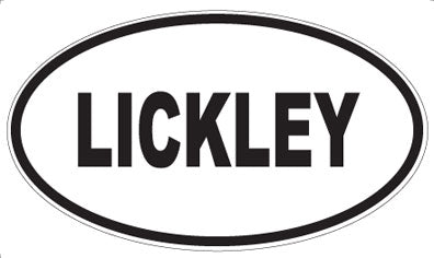 LICKLEY - Oval Magnet