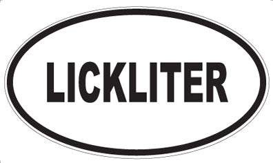 LICKLITER - Oval Sticker