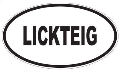 LICKTEIG - Oval Sticker