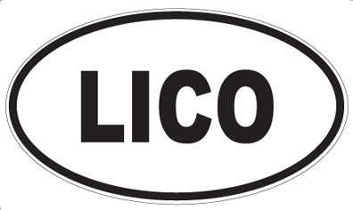 LICO - Oval Sticker