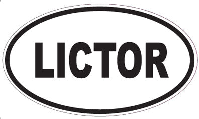 LICTOR - Oval Sticker