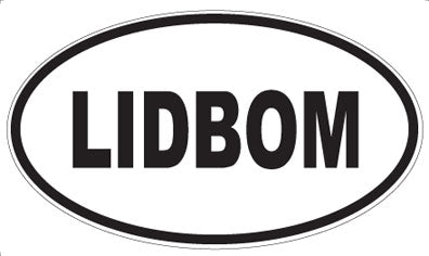 LIDBOM - Oval Sticker