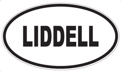 LIDDELL - Oval Sticker