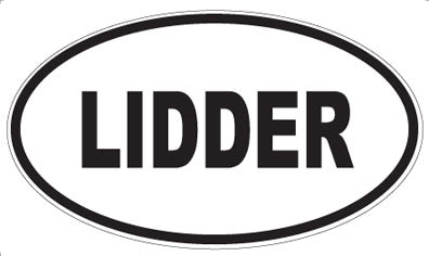 LIDDER - Oval Sticker