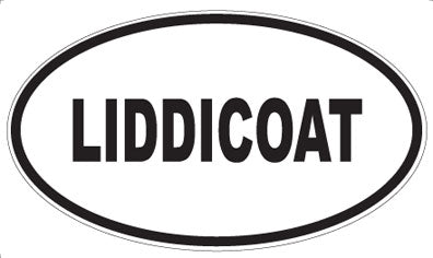 LIDDICOAT - Oval Sticker