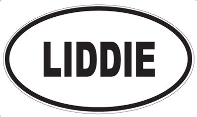 LIDDIE - Oval Sticker