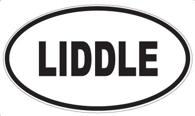 LIDDLE - Oval Sticker