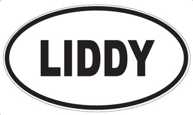 LIDDY - Oval Sticker