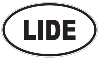 LIDE - Oval Sticker