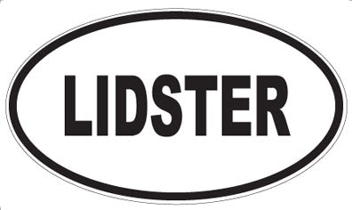 LIDSTER - Oval Sticker