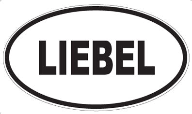 LIEBEL - Oval Sticker