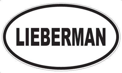 LIEBERMAN - Oval Magnet