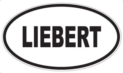 LIEBERT - Oval Sticker