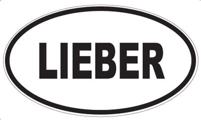 LIEBER - Oval Magnet