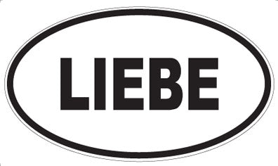 LIEBE - Oval Magnet
