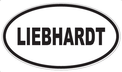 LIEBHARDT - Oval Sticker