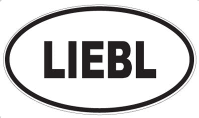 LIEBL - Oval Sticker