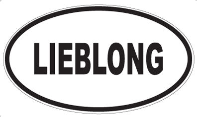 LIEBLONG - Oval Sticker
