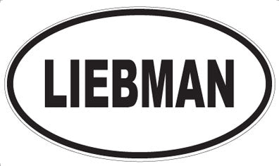 LIEBMAN - Oval Sticker
