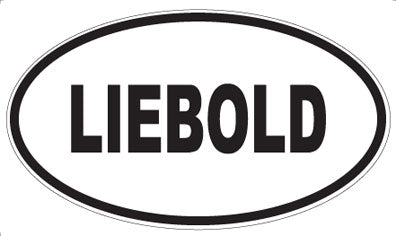 LIEBOLD - Oval Sticker