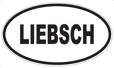 LIEBSCH - Oval Sticker