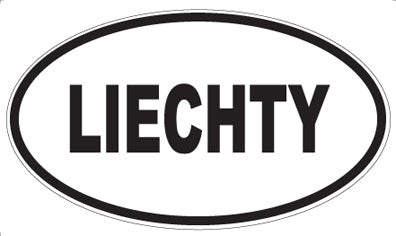 LIECHTY - Oval Sticker